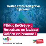 Janvier 2020 la grève continue : publication du SNES Académique