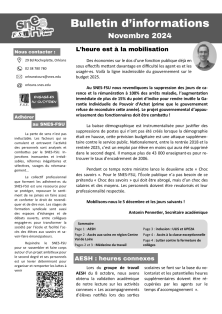 Bulletin d'informations - novembre 2024